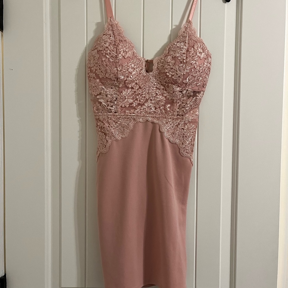 Pink Lace Dress